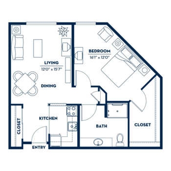 Floorplan of Fairwinds - Redmond, Assisted Living, Redmond, WA 4