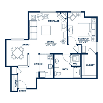 Floorplan of Fairwinds - Redmond, Assisted Living, Redmond, WA 6