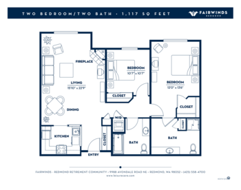 Floorplan of Fairwinds - Redmond, Assisted Living, Redmond, WA 9