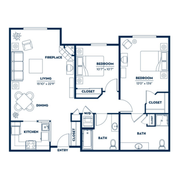 Floorplan of Fairwinds - Redmond, Assisted Living, Redmond, WA 10
