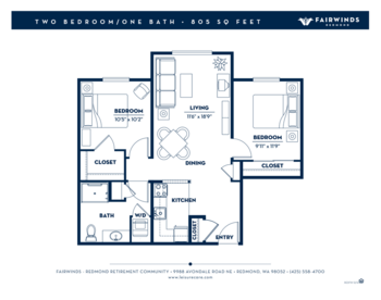 Floorplan of Fairwinds - Redmond, Assisted Living, Redmond, WA 11