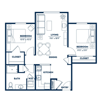 Floorplan of Fairwinds - Redmond, Assisted Living, Redmond, WA 12