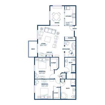Floorplan of Fairwinds - Redmond, Assisted Living, Redmond, WA 16