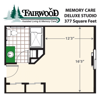 Floorplan of Fairwood Retirement Village & Assisted Living, Assisted Living, Memory Care, Spokane, WA 7