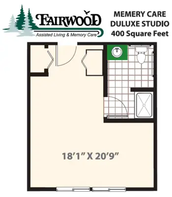 Floorplan of Fairwood Retirement Village & Assisted Living, Assisted Living, Memory Care, Spokane, WA 8