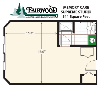 Floorplan of Fairwood Retirement Village & Assisted Living, Assisted Living, Memory Care, Spokane, WA 9