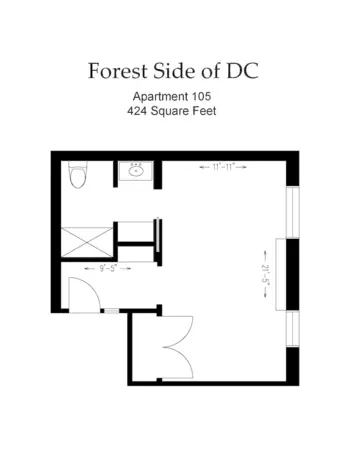 Floorplan of Forest Side Memory Care, Assisted Living, Memory Care, Washington, DC 1