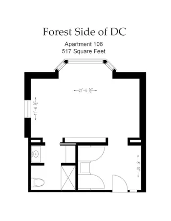 Floorplan of Forest Side Memory Care, Assisted Living, Memory Care, Washington, DC 2