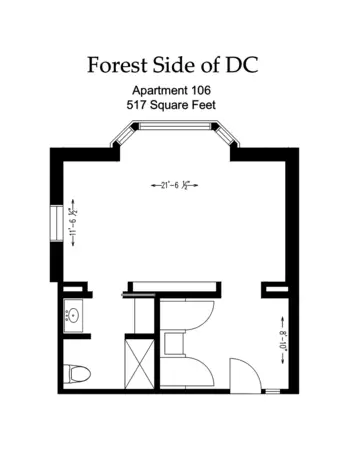 Floorplan of Forest Side Memory Care, Assisted Living, Memory Care, Washington, DC 10