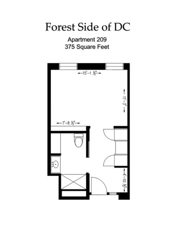 Floorplan of Forest Side Memory Care, Assisted Living, Memory Care, Washington, DC 16
