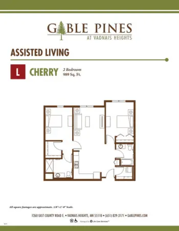 Floorplan of Gable Pines at Vadnais Heights, Assisted Living, Memory Care, Vadnais Heights, MN 1