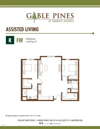 Floorplan of Gable Pines at Vadnais Heights, Assisted Living, Memory Care, Vadnais Heights, MN 3