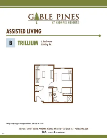 Floorplan of Gable Pines at Vadnais Heights, Assisted Living, Memory Care, Vadnais Heights, MN 5