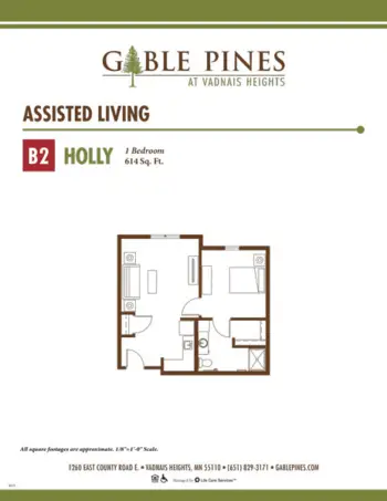 Floorplan of Gable Pines at Vadnais Heights, Assisted Living, Memory Care, Vadnais Heights, MN 6