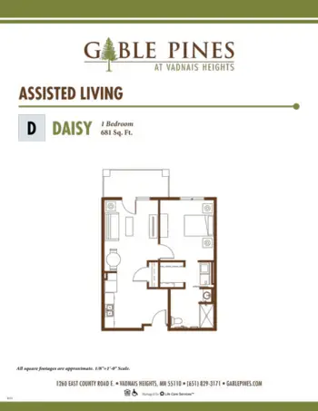 Floorplan of Gable Pines at Vadnais Heights, Assisted Living, Memory Care, Vadnais Heights, MN 7