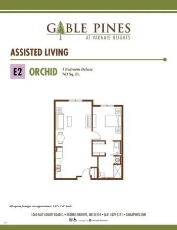 Floorplan of Gable Pines at Vadnais Heights, Assisted Living, Memory Care, Vadnais Heights, MN 9