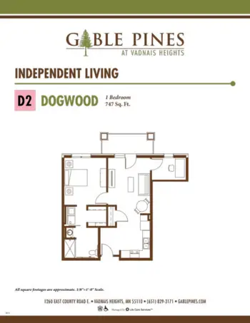 Floorplan of Gable Pines at Vadnais Heights, Assisted Living, Memory Care, Vadnais Heights, MN 17