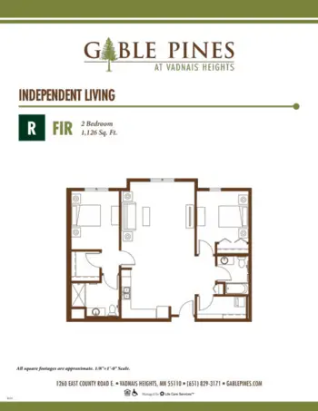 Floorplan of Gable Pines at Vadnais Heights, Assisted Living, Memory Care, Vadnais Heights, MN 18