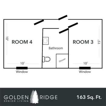 Floorplan of Golden Ridge Senior Living, Assisted Living, Lead, SD 1