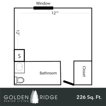 Floorplan of Golden Ridge Senior Living, Assisted Living, Lead, SD 2