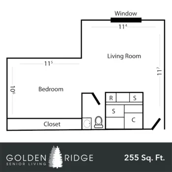 Floorplan of Golden Ridge Senior Living, Assisted Living, Lead, SD 4