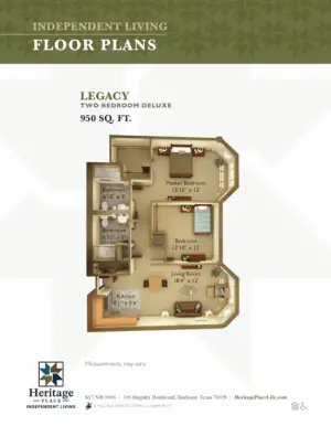 Floorplan of Heritage Place Assisted Living, Assisted Living, Burleson, TX 5
