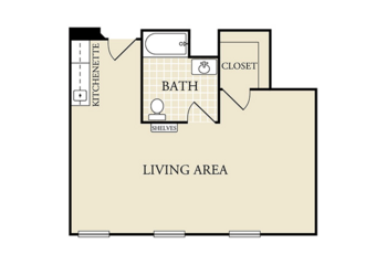 Floorplan of Heritage Place Boerne, Assisted Living, Boerne, TX 1