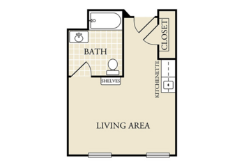 Floorplan of Heritage Place Boerne, Assisted Living, Boerne, TX 3