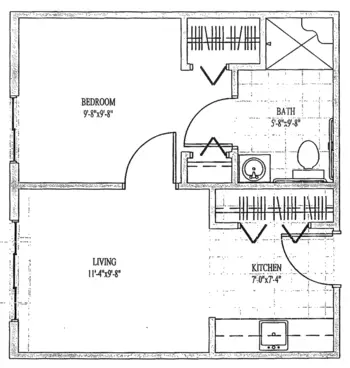 Floorplan of Jersey Ridge Place, Assisted Living, Memory Care, Davenport, IA 1