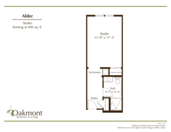 Floorplan of Oakmont of El Dorado Hills, Assisted Living, El Dorado Hills, CA 2
