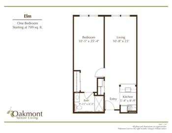 Floorplan of Oakmont of El Dorado Hills, Assisted Living, El Dorado Hills, CA 4