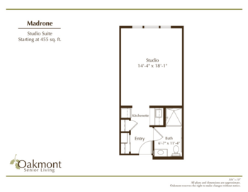 Floorplan of Oakmont of El Dorado Hills, Assisted Living, El Dorado Hills, CA 5