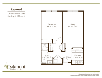 Floorplan of Oakmont of El Dorado Hills, Assisted Living, El Dorado Hills, CA 8