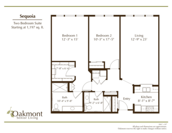 Floorplan of Oakmont of El Dorado Hills, Assisted Living, El Dorado Hills, CA 10