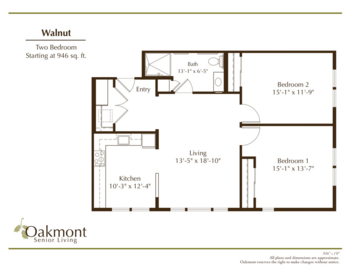 Floorplan of Oakmont of El Dorado Hills, Assisted Living, El Dorado Hills, CA 12