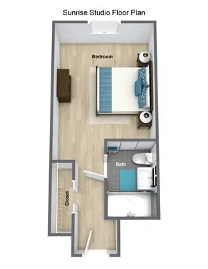 Floorplan of Pacifica Senior Living Sunrise, Assisted Living, Sunrise, FL 1