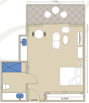 Floorplan of Silvergate San Marcos, Assisted Living, San Marcos, CA 1