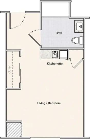 Floorplan of The Fremont Senior Living, Assisted Living, Memory Care, Springfield, MO 1