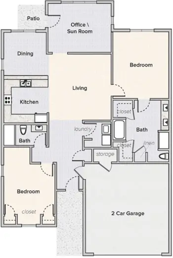 Floorplan of The Fremont Senior Living, Assisted Living, Memory Care, Springfield, MO 10