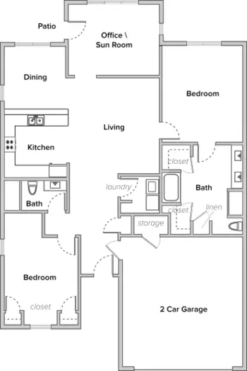 Floorplan of The Fremont Senior Living, Assisted Living, Memory Care, Springfield, MO 11