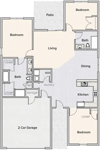 Floorplan of The Fremont Senior Living, Assisted Living, Memory Care, Springfield, MO 12