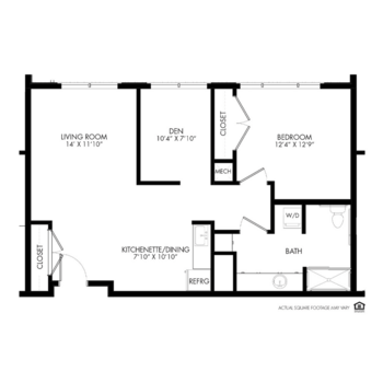 Floorplan of The Knolls, Assisted Living, Memory Care, Lincoln, NE 1