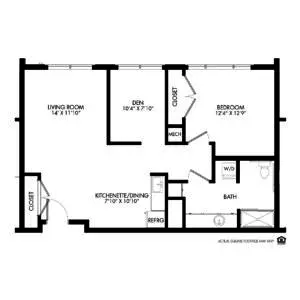 Floorplan of The Knolls, Assisted Living, Memory Care, Lincoln, NE 3