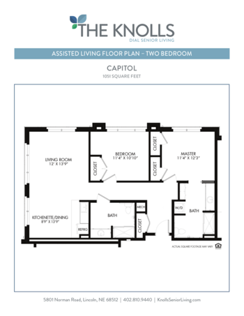 Floorplan of The Knolls, Assisted Living, Memory Care, Lincoln, NE 8