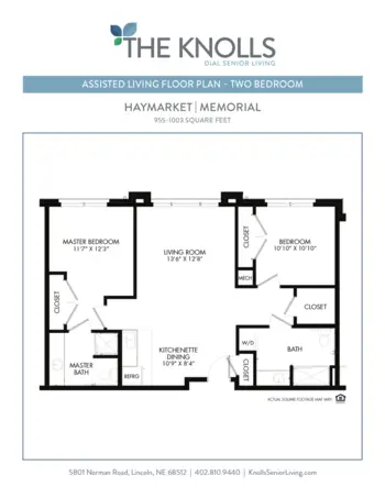 Floorplan of The Knolls, Assisted Living, Memory Care, Lincoln, NE 14