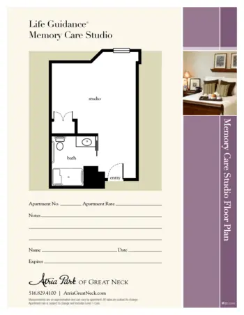 Floorplan of Atria Park of Great Neck, Assisted Living, Great Neck, NY 4