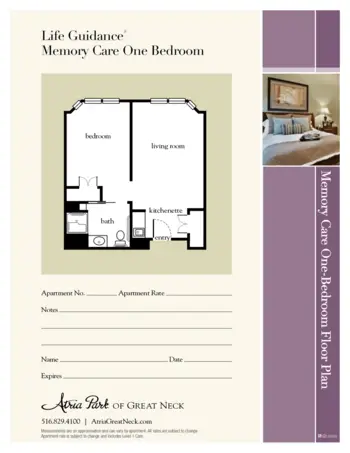 Floorplan of Atria Park of Great Neck, Assisted Living, Great Neck, NY 6