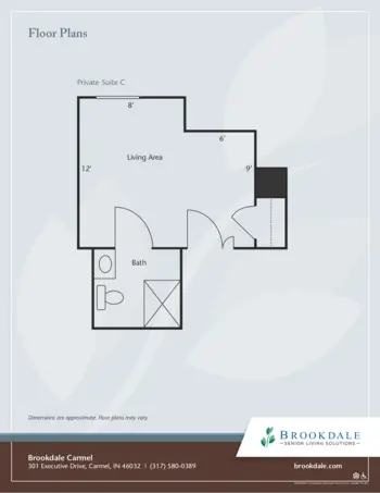 Floorplan of Brookdale Carmel, Assisted Living, Carmel, IN 2