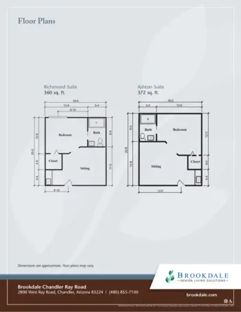 Floorplan of Brookdale Chandler Ray Road, Assisted Living, Chandler, AZ 2