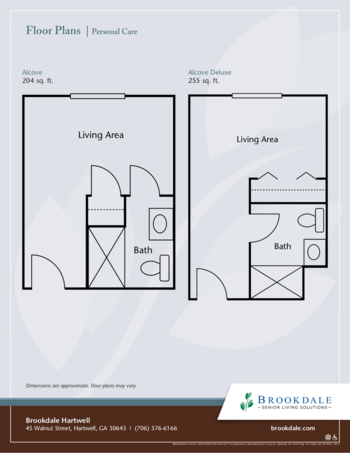 Floorplan of Brookdale Hartwell, Assisted Living, Hartwell, GA 1